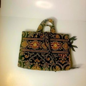 Vera Bradley quilted fold up, organizer, travel tote